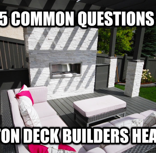 Edmonton deck builders questions