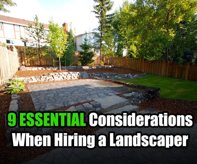 hiring a landscaper
